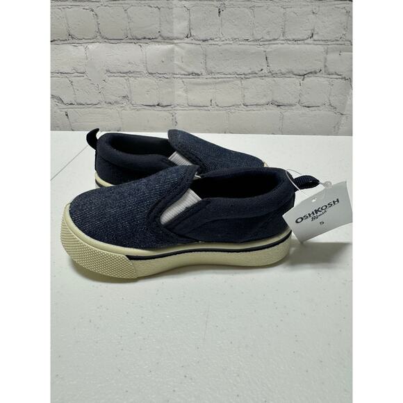 OshKosh B’gosh Toddler/baby Boys Canvas Slip-On Sneakers Blue Size 5 - Picture 10 of 10